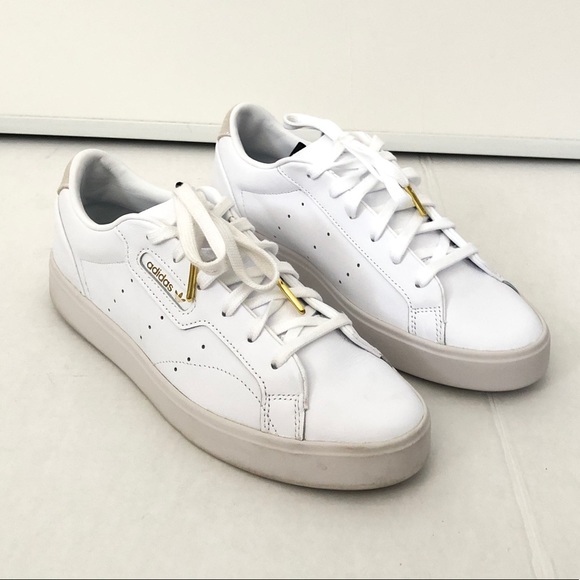 adidas Shoes - Adidas Sleek White Tennis Shoes